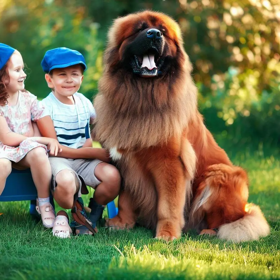 Câine de pază bun cu copii