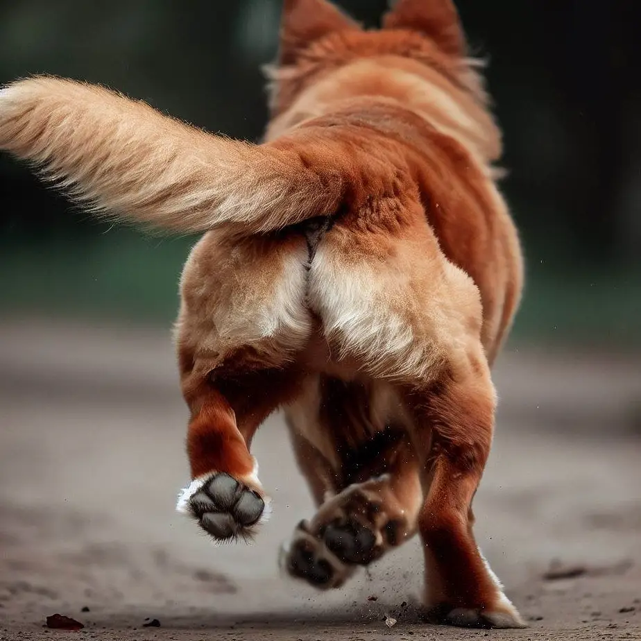 Câinele merge greu cu picioarele din spate