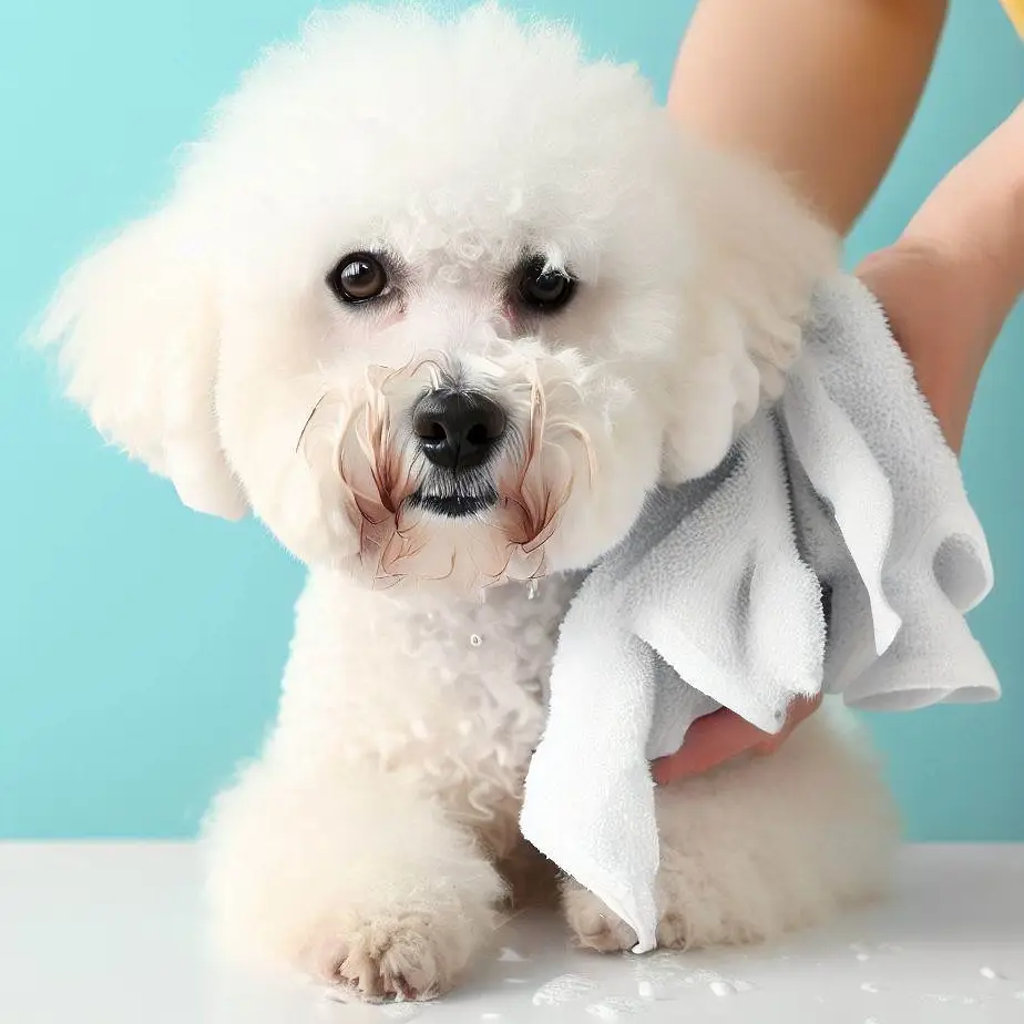 De câte ori se spală un câine Bichon?