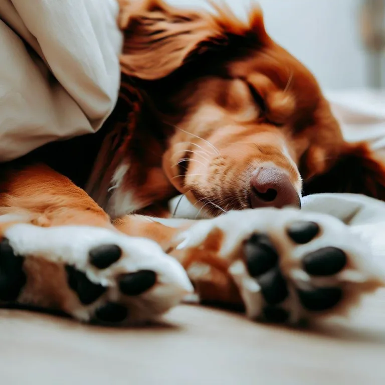De ce dorm câinii la picioare