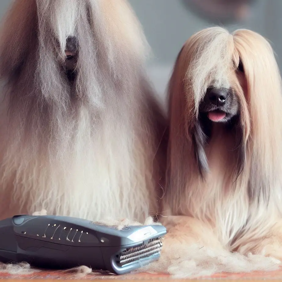 Furminator pentru câini cu păr lung