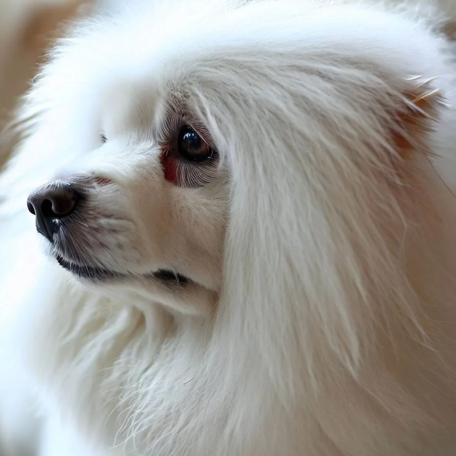 Sampon pentru câini cu blană albă